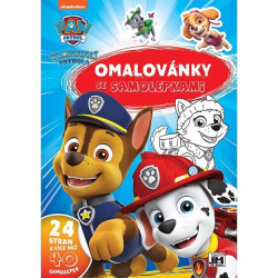 OMALOVÁNKY A4 SE SAMOLEPKAMI TLAPKOVÁ PATROLA
