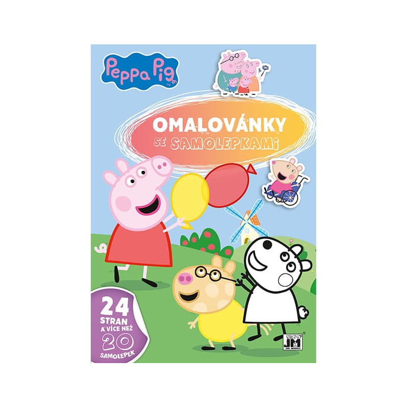 OMALOVÁNKY A4 SE SAMOLEPKAMI PRASÁTKO PEPPA