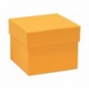 Dárková krabička D1 - oranžová - 8,5 x 8,5 x 7 cm