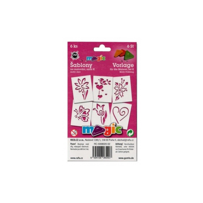 Šablony Magic - sada K - Jaro 6 ks 8020