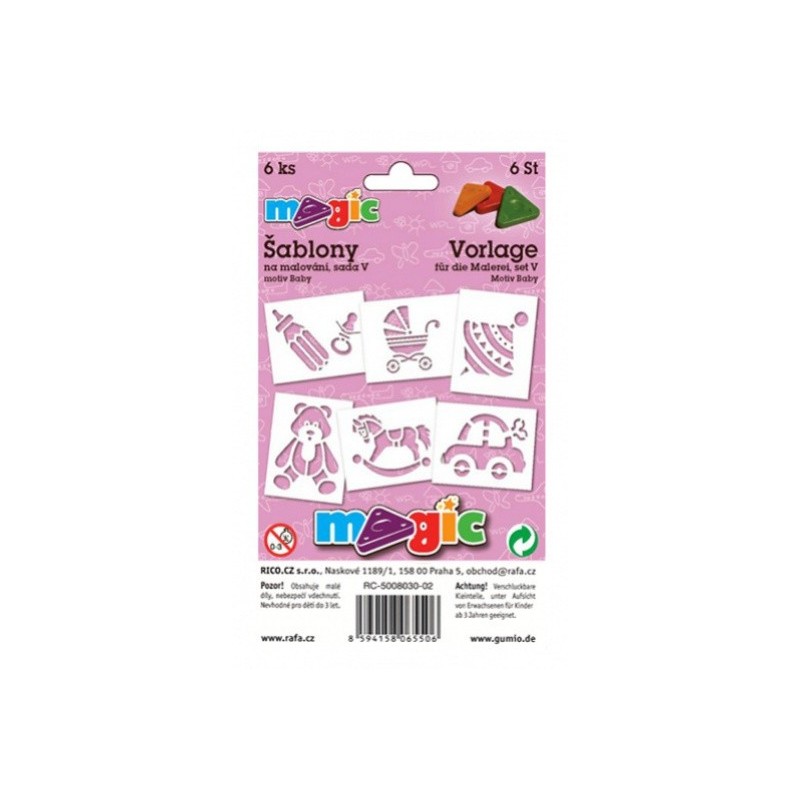 Šablony Magic - sada V - Baby - 6 ks 8031