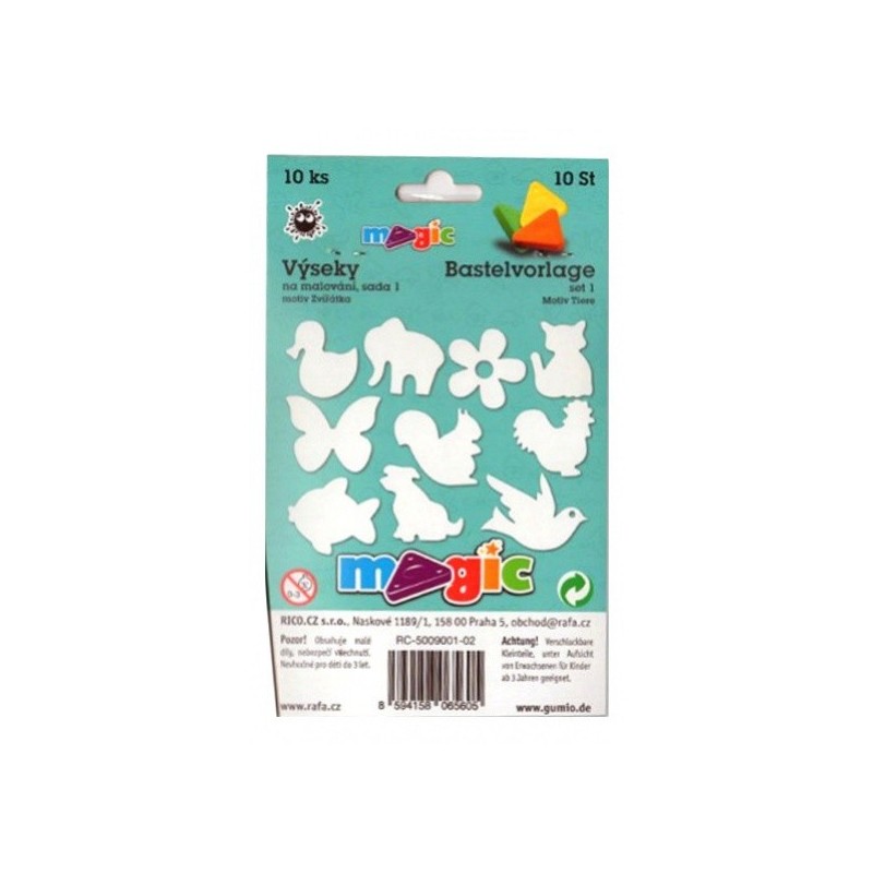 Výseky Magic 3 - 5 cm, Zvířátka 9001
