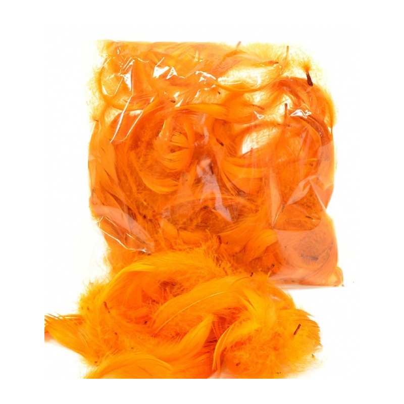 Peří - oranžové 10 g - 229006
