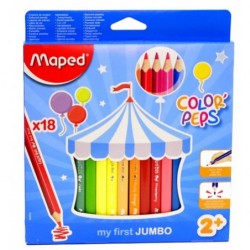 Pastelky Maped Jumbo - trojhranné 18 ks  0086/9834012