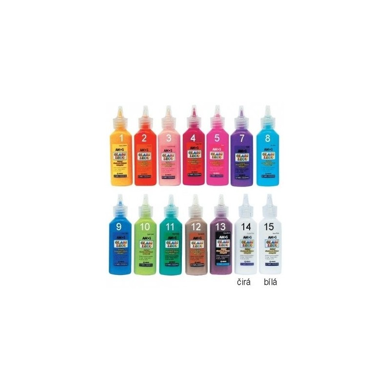 Barvy na sklo 22 ml - 8. SVĚTLE