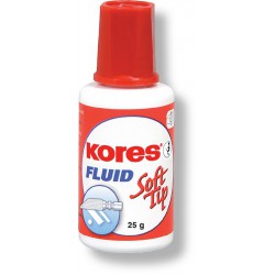 Opravný lak KORES Fluid Soft Tip 25 g s houbičkou