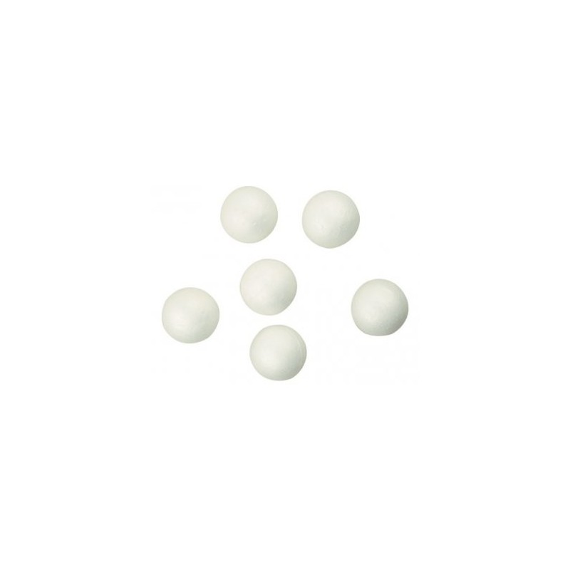 Koule z polystyrenu 5 cm, 6ks