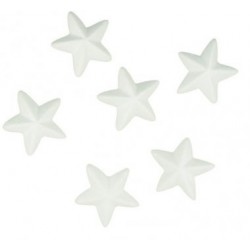 Hvězdy z polystyrenu 6cm, 6ks