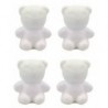 Medvídci z polystyrenu 5 cm, 4 ks