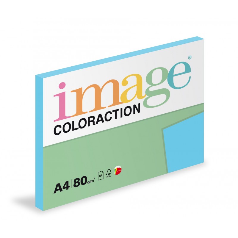 Papír kopírovací Coloraction A4 80 g modrá sytá 100 listů