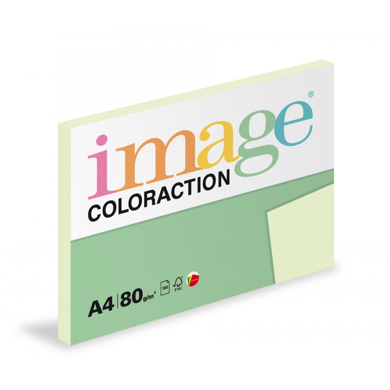 Papír kopírovací Coloraction A4 80 g zelená světlá pastelová 100 listů