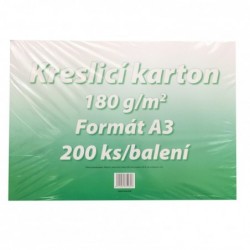 Karton kreslicí bílý A3 180 g / 200 l.