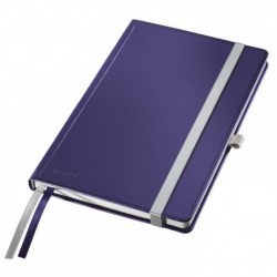 Zápisník Leitz Style A5 tvrdé desky čtverečkovaný titanově modrý