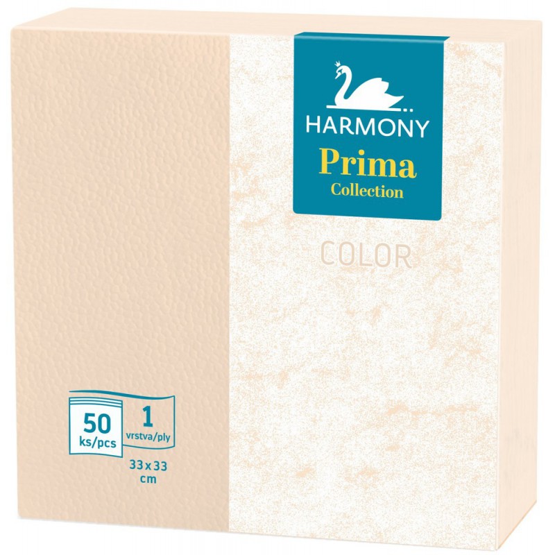 Ubrousky Harmony Color 33 x 33 oranžové / 50 ks