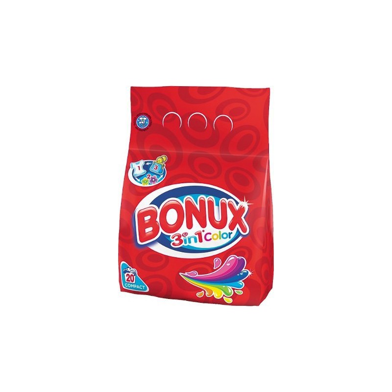 Prášek na praní BONUX 1,5 kg color