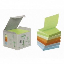 Blok samolepicí Post-it 76 x 76/6 ks typ "Z" zelený recykl