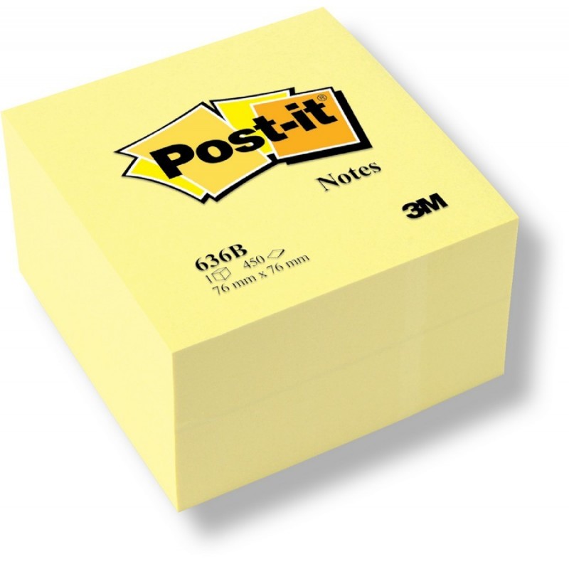 Blok samolepicí Post-it 76 x 76 mm žlutý 450 listů