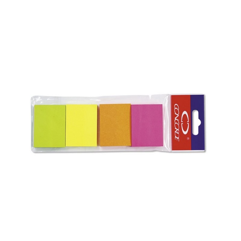 Blok samolepicí Concorde neon 51 x 38 mm/4 x 50 listů