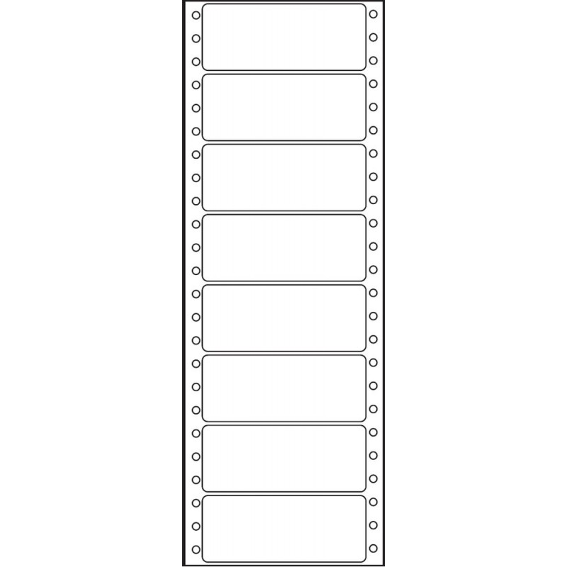 Etikety tabelační jednořadé S&K Label 89 x 36,1 bílé