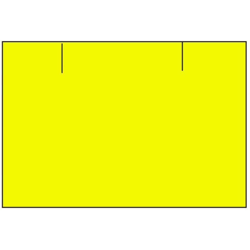 Etikety cenové 25 x 16 reflexní žluté CONTACT (obdélník)