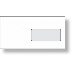 Obálka DL obyčejná s okénkem, 1000 ks, 110 x 220