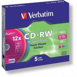 CD -RW VERBATIM slim box,...