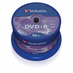 DVD +R VERBATIM 4,7 GB, cake box /50 ks