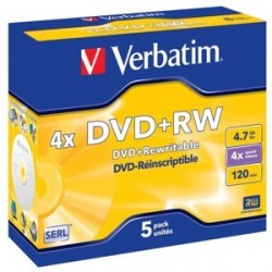 DVD +RW VERBATIM 4,7 GB,...