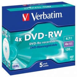 DVD -RW VERBATIM 4,7 GB,...