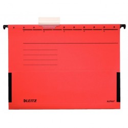 Závěsné desky Leitz ALPHA s bočnicemi červené