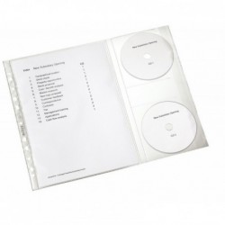 Obal závěsný "U" COMBO matný A4 s kapsami na CD