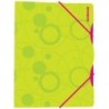 Desky s gumičkou DUO COLORI A4 zeleno/růžové