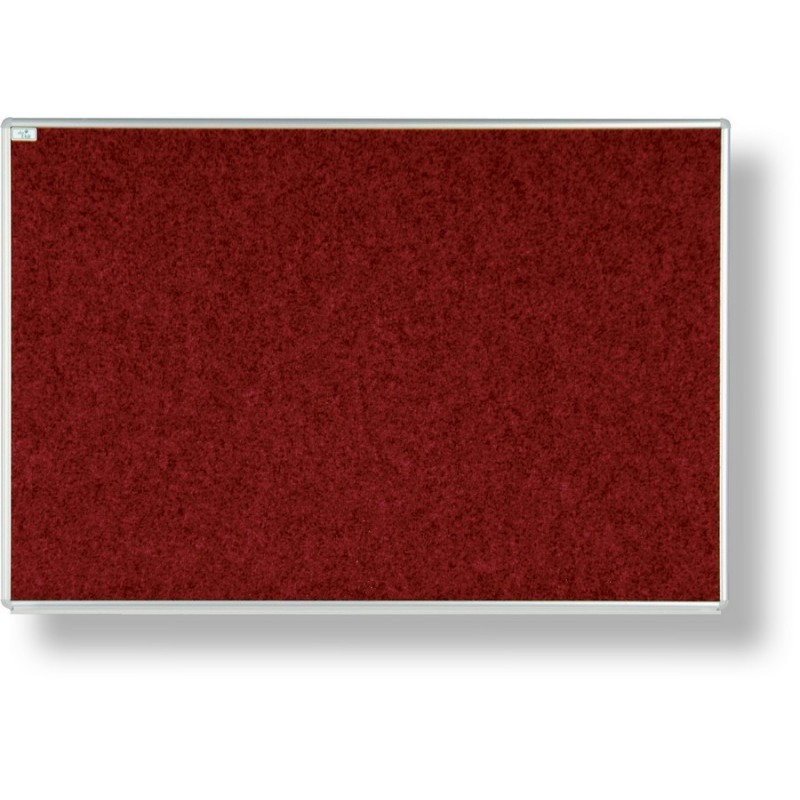 Tabule s hliníkovým rámem 60 x 90 cm červená