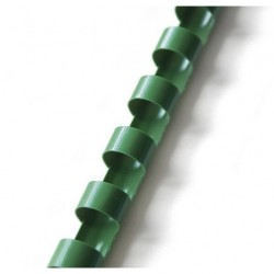 Hřbet pro kroužkovou vazbu 8 mm zelený / 100 ks