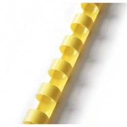 Hřbet pro kroužkovou vazbu 8 mm žlutý / 100 ks