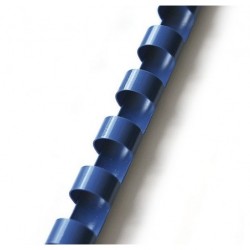 Hřbet pro kroužkovou vazbu 19 mm modrý / 100 ks