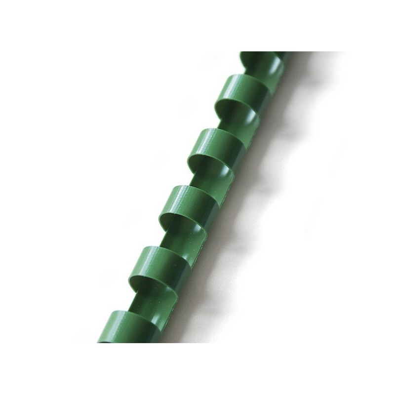 Hřbet pro kroužkovou vazbu 25 mm zelený / 50 ks