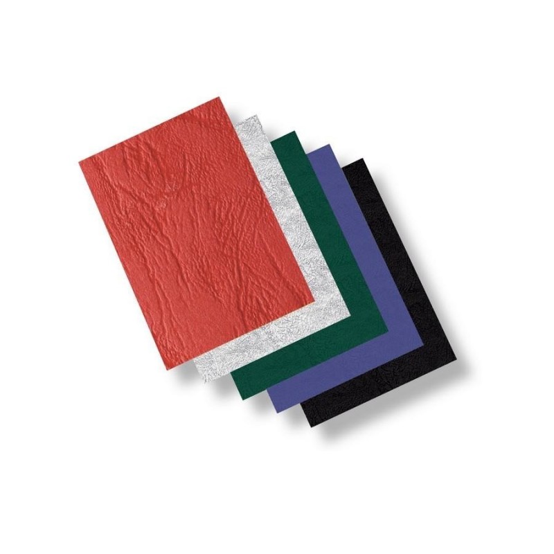 Zadní strana - imitace kůže /100ks modrá A4/250 g