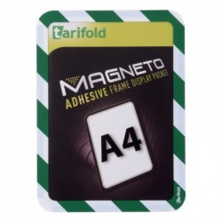 Tarifold – kapsy samolepicí Magneto bezpečnostní A4 / 2 ks zeleno-bílé