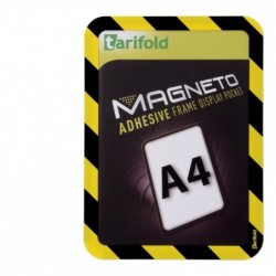 Tarifold – kapsy samolepicí Magneto bezpečnostní A4 / 2 ks žluto-černé