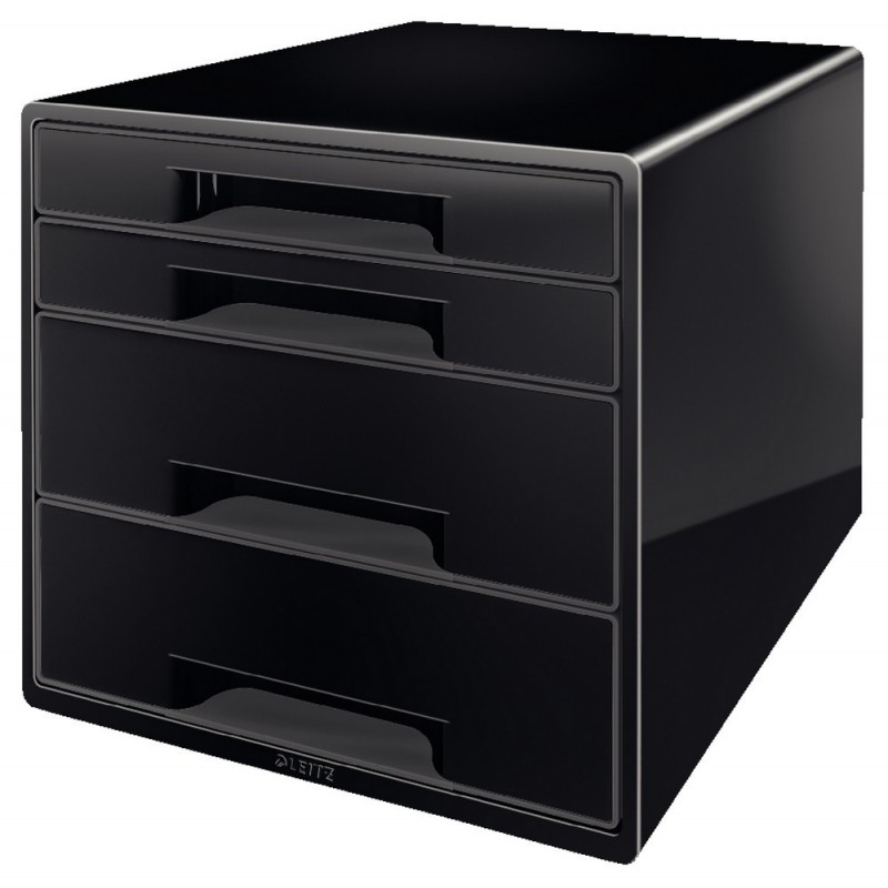 Box zásuvkový Leitz 4 zásuvky černý