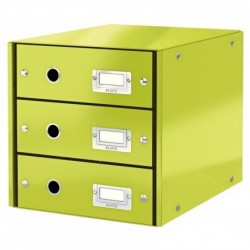 Box zásuvkový CLICK & STORE 3 zásuvky zelený