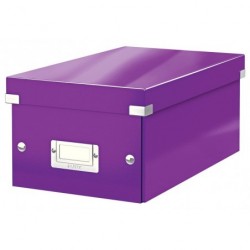 Krabice CLICK & STORE na DVD, purpurová
