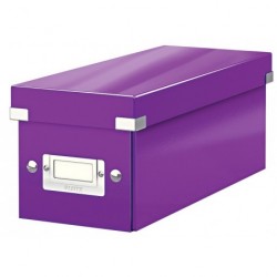Krabice CLICK & STORE WOW na CD, purpurová