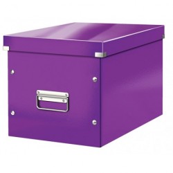 Krabice CLICK & STORE WOW velká čtvercová, purpurová