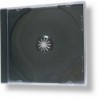Box na CD plast na 1 CD černý tray