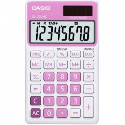 Kalkulačka Casio SL 300 NC kapesní / 8 míst růžová