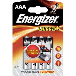 Baterie alkalická Energizer AAA ultra+ / 4 ks