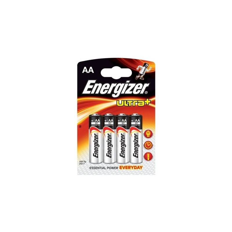 Baterie alkalická Energizer AA ultra+ / 4 ks
