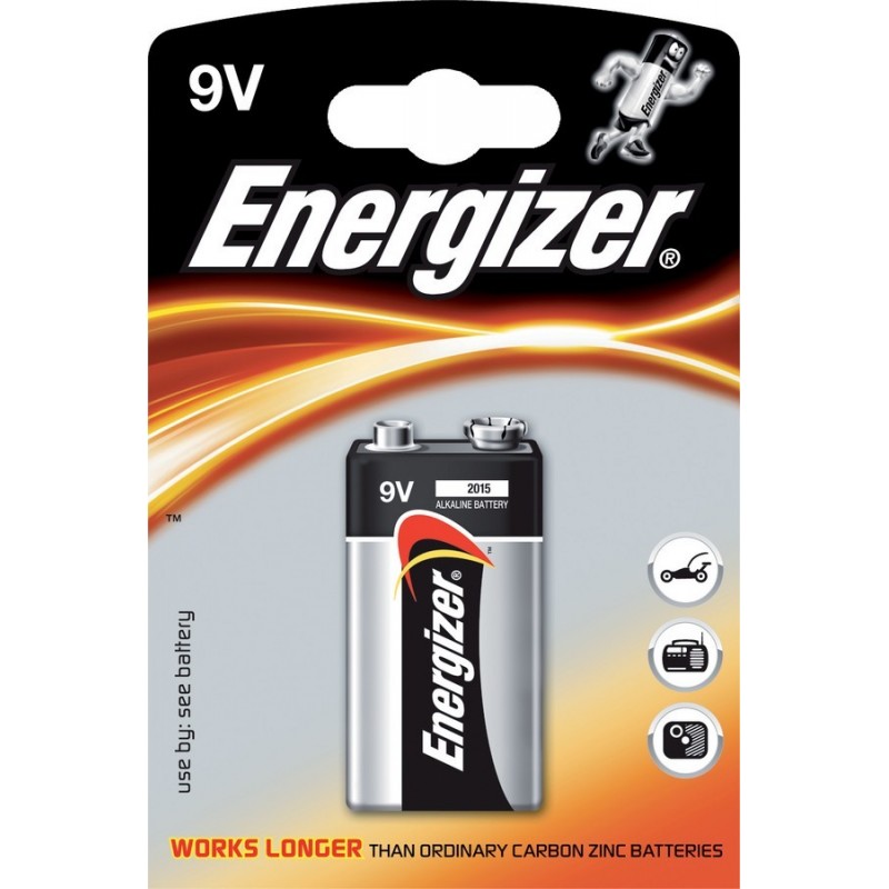 Baterie alkalická Energizer 9V / 1 ks